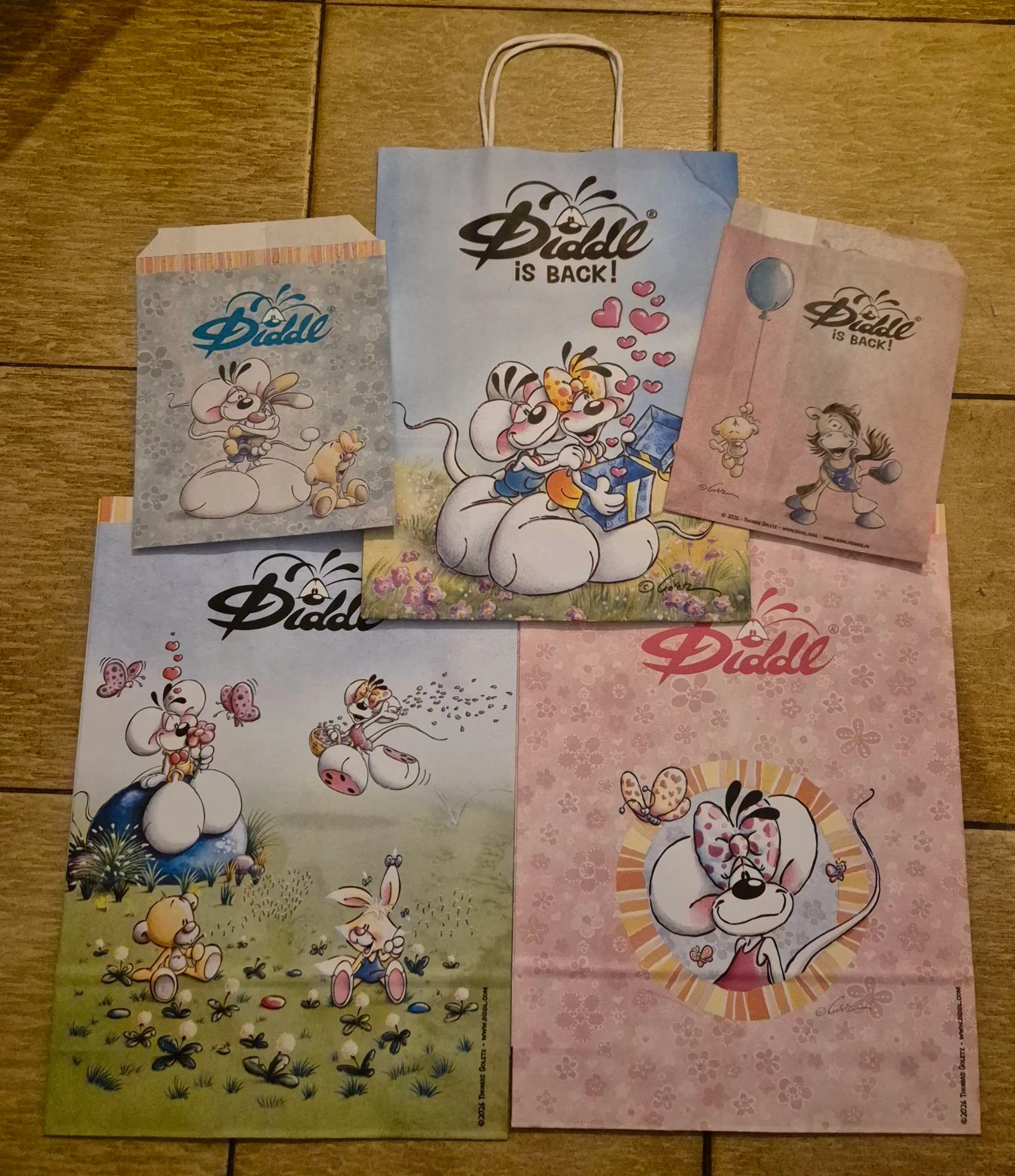 Lot de sacs Diddl